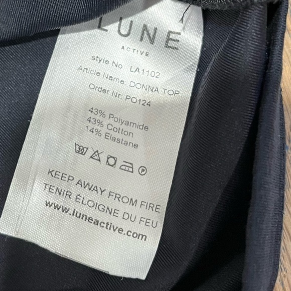 📍Lune Active Black Donna Crop Top – Size S - Picture 3 of 7